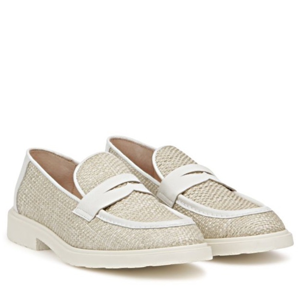 Wonders Women’s Raffia Low Heeled Off White/Beige Leather Shoes Size 36 EU